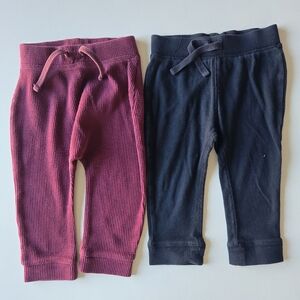 🌺 Old Navy Baby Boys Thermal Waffle & Fleece Joggers | 2 Pack